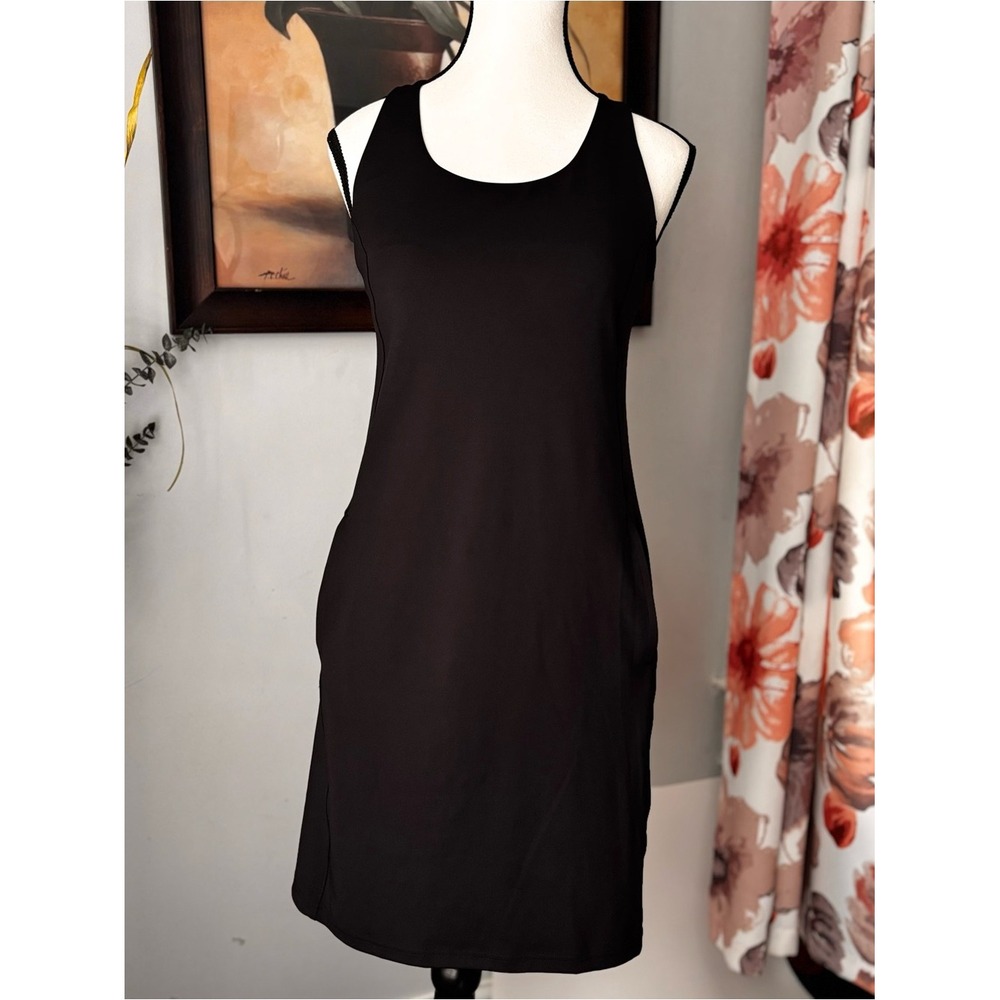 Tek Gear Ultrastretch Black Racerback Active Dress with Pockets Size S